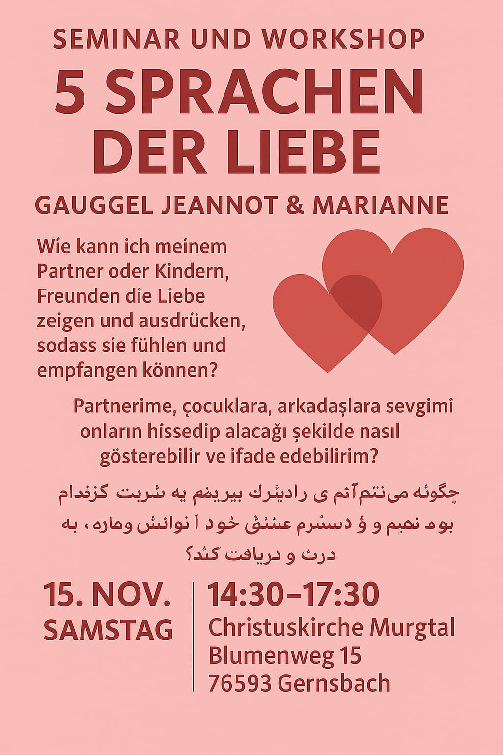 Seminar 5 Sprachen der Liebe